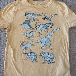 EUC GAP Kids Dinosaur Graphic Tee - Yellow